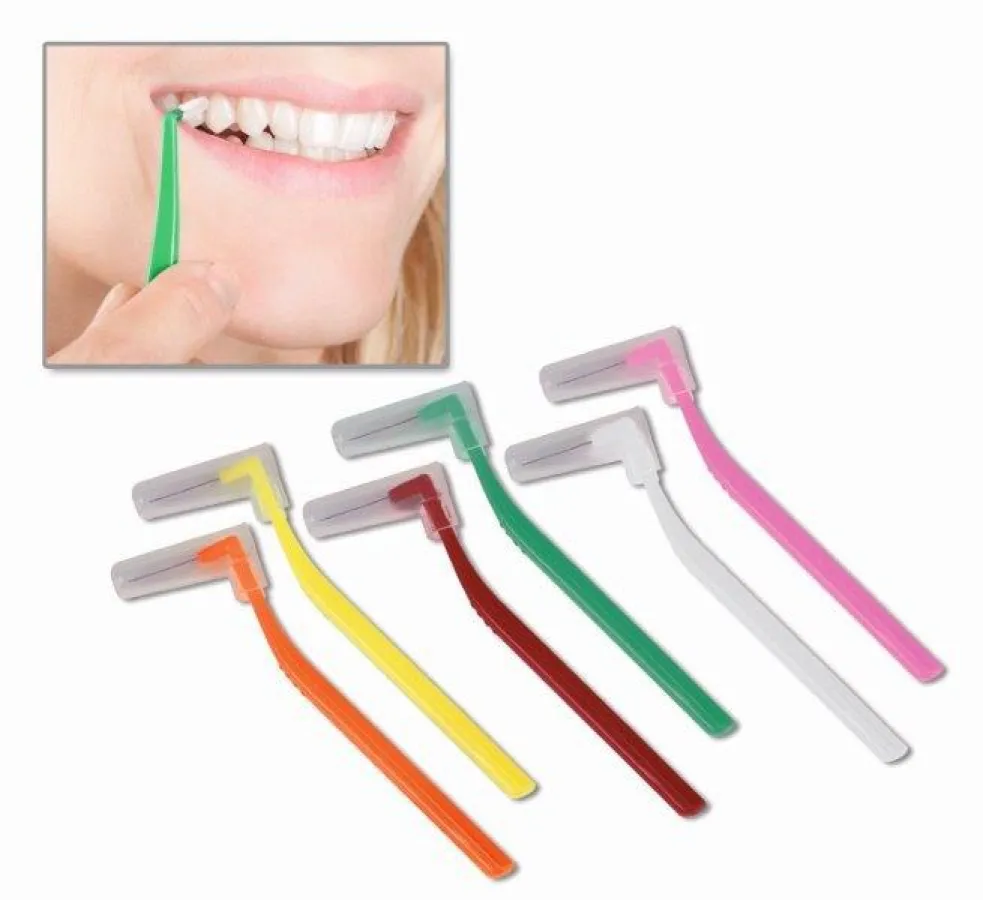 Die neue Interdentalbürste  I-Prox® L mit L-förmigen Griff.