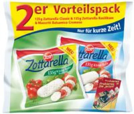 Bild: Ein kleines Stück Italien auf dem Tisch - Zottarella und Mazzetti Balsamico in einer Tüte