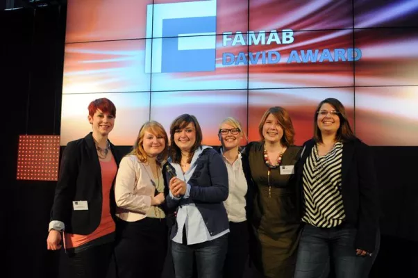 Bild: marbet begleitet talentierte Nachwuchskräfte beim 1. FAMAB DAVID AWARD