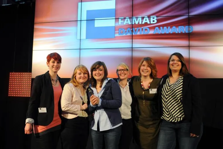 Bild: marbet begleitet talentierte Nachwuchskräfte beim 1. FAMAB DAVID AWARD