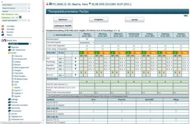 Bild: Clinixx: Neues Modul erzeugt automatisch OPS-Codes anhand der erfassten Therapieminuten