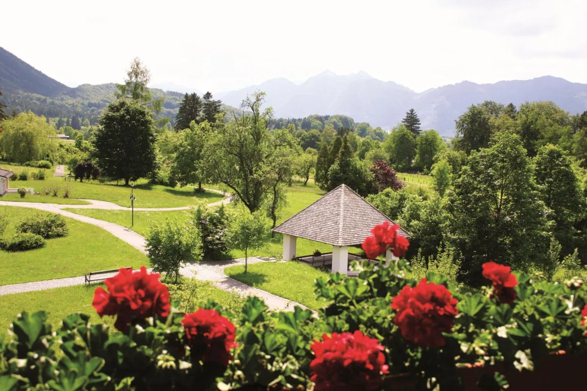 Idyllische Kulisse im Hotelpark