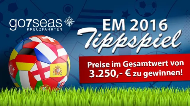 Bild: go7seas-kreuzfahrten feiert die Europameisterschaft mit exklusiven Specials