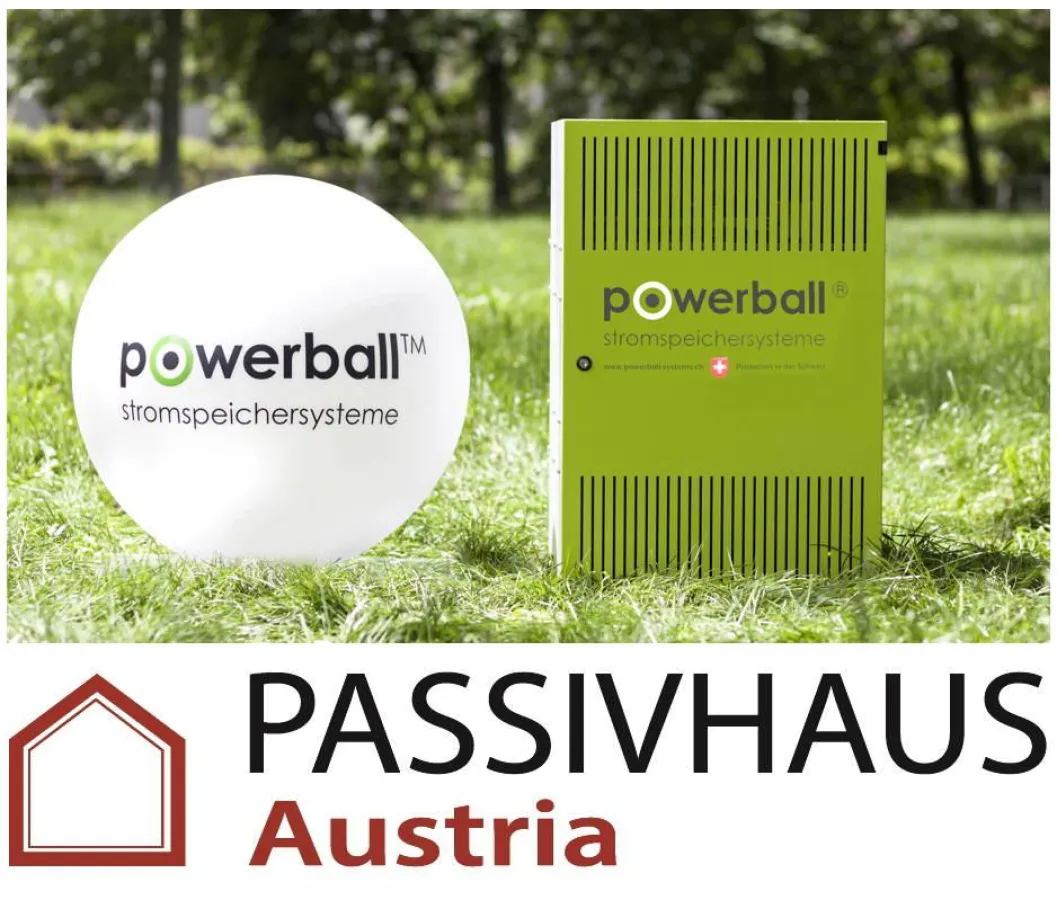 Passivhaus Austria und  Systemspeicher der Powerball Systems AG ©Powerball Systems AG