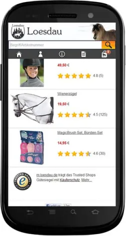 Loesdau baut seine Vorreiterrolle im Mobile Shopping aus Bild: Loesdau baut seine Vorreiterrolle im Mobile Shopping aus