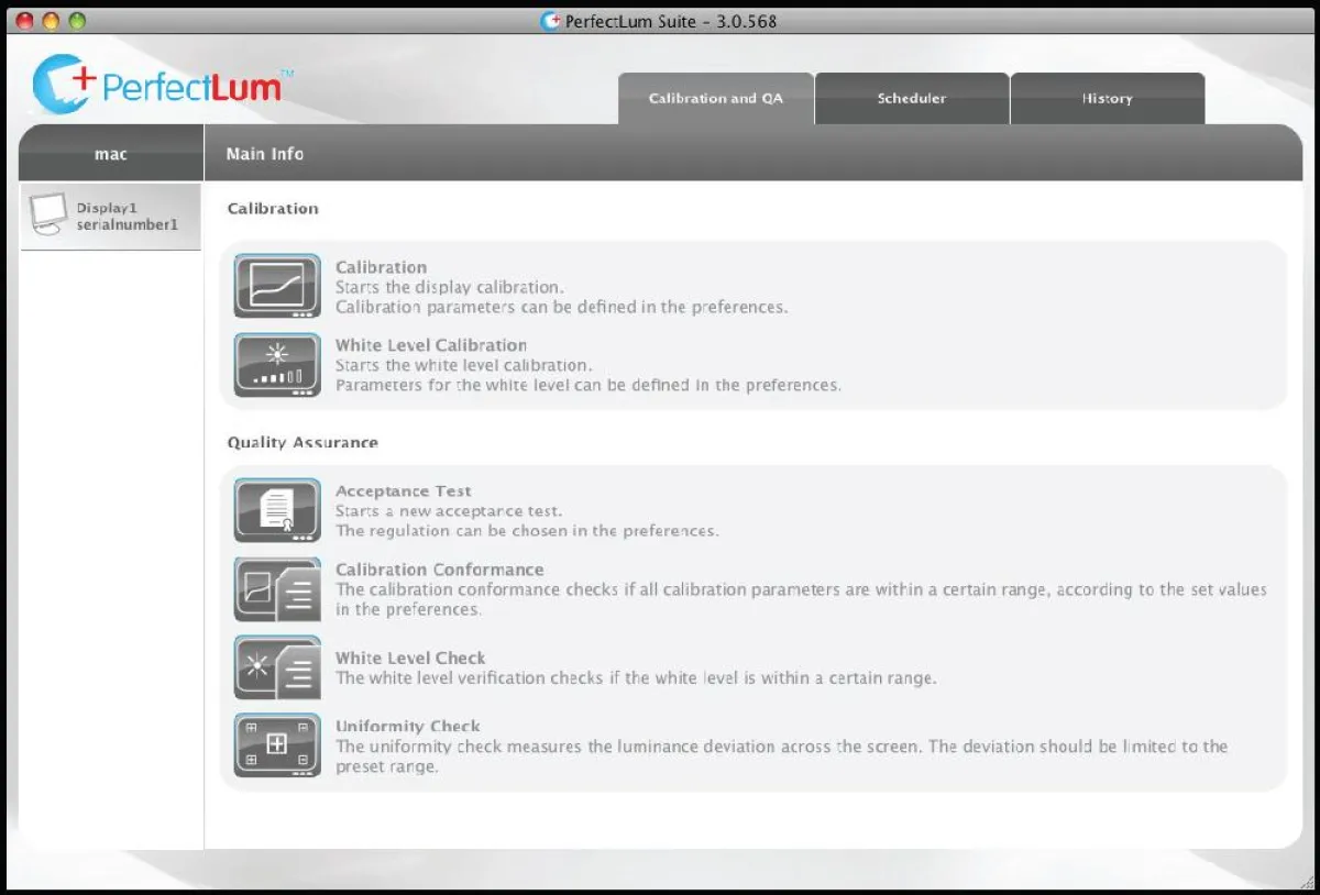 Nutzerfreundliches Userinterface bei PerfectLum