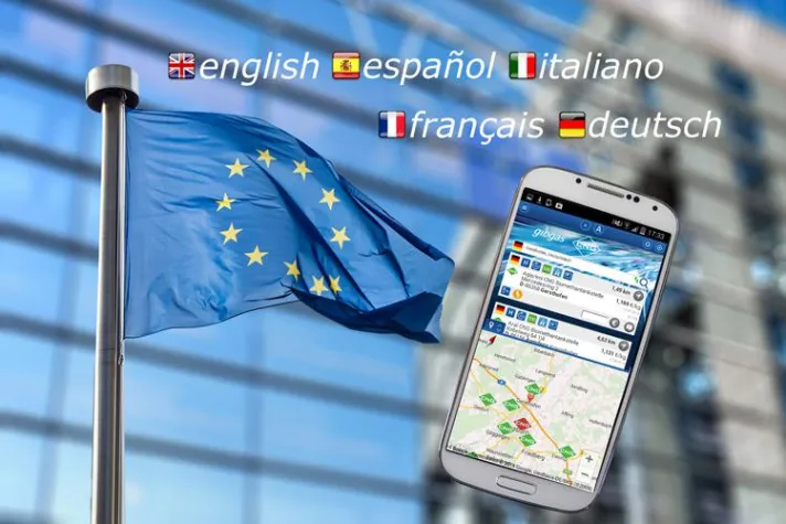 Bild: CNG-Tankstellen-App für Europäer – Datenbestand mit 3.000 CNG-Stationen in fünf Sprachen