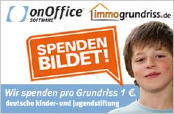 Bild: Spendenaktion der onOffice Software GmbH und immogrundriss.de