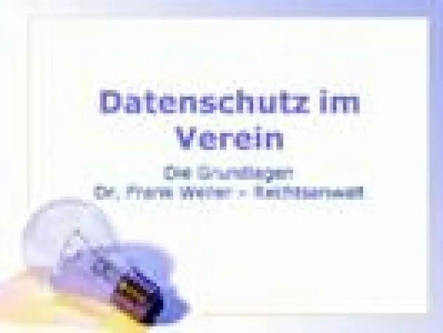 Bild: Zertifizierter Datenschutzbeauftragter im Verein