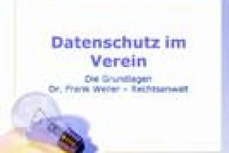 Bild: Zertifizierter Datenschutzbeauftragter im Verein