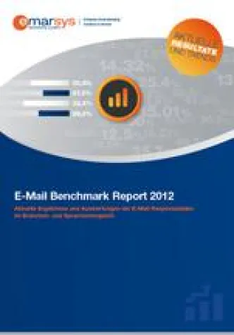 Bild: Aktuelle Ergebnisse der E-Mail-Responsedaten im kostenlosen E-Mail Benchmark Report 2012