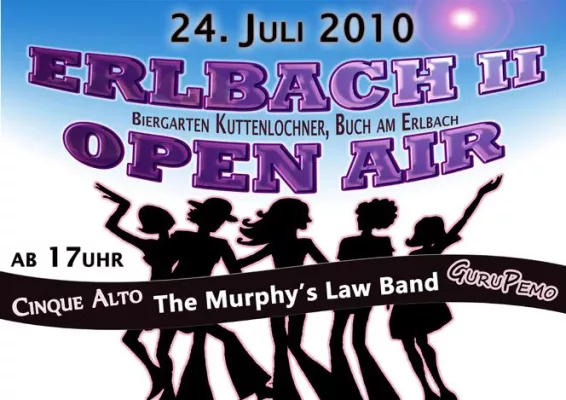 ERLBACH II OPEN AIR 2010 Das Musikhighlight für den guten Zweck - am 24.Juli in Buch am Erlbach Bild: ERLBACH II OPEN AIR 2010 Das Musikhighlight für den guten Zweck - am 24.Juli in Buch am Erlbach