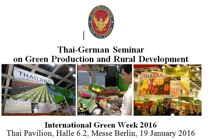 Thailand auf der Grünen Woche 2016: Veranstaltung 19. Januar 2016 Bild: Thailand auf der Grünen Woche 2016: Veranstaltung 19. Januar 2016