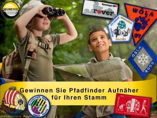 aufnaeher.de sponsert Pfadfinder-Zeltlager mit Aufnähern Bild: aufnaeher.de sponsert Pfadfinder-Zeltlager mit Aufnähern