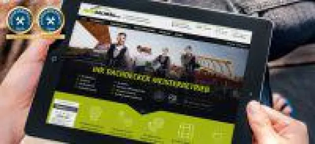 Bild: PRIMA LINE ist mit Dachdeckerseite der Gesamtsieger beim MyHammer-Wettbewerb "Handwerkerseite des Jahres 2016"