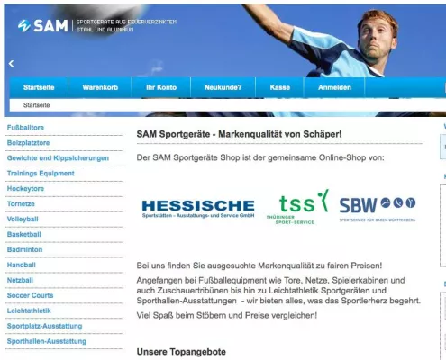 Bild: Sportservice für Baden Württemberg jetzt mit Onlineshop