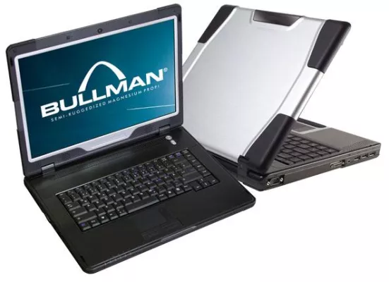 Bild: BULLMAN C-KLASSE 2 SRD Wiederstandsfähige Outdoor-Notebooks in Aluminium/Magnesium