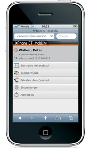 C4B zeigt Mobile Unified Communications auf der CeBIT - Neue Technologie ermöglicht CTI für Mobiltelefone Bild: C4B zeigt Mobile Unified Communications auf der CeBIT - Neue Technologie ermöglicht CTI für Mobiltelefone