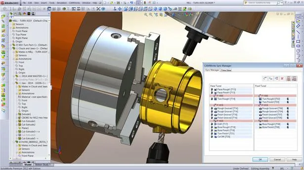 Bild: Mit Geovision und CAMWorks 2013 die NC-Programmierung automatisieren