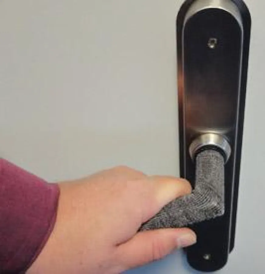 Türklinke mit antibakteriellem Schutzüberzug