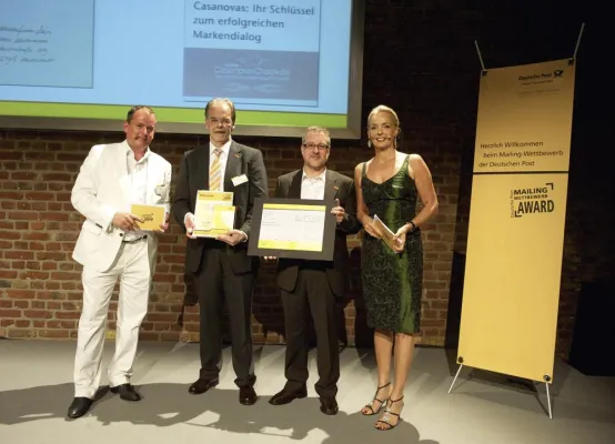 Bild: careforce an der Wall of Fame 2010 des Dialogmarketings