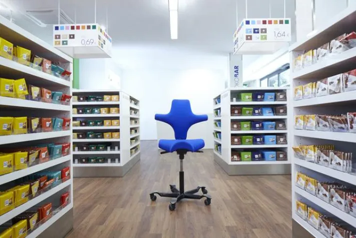 Bild: Gesundes Sitzen bei Ritter Sport