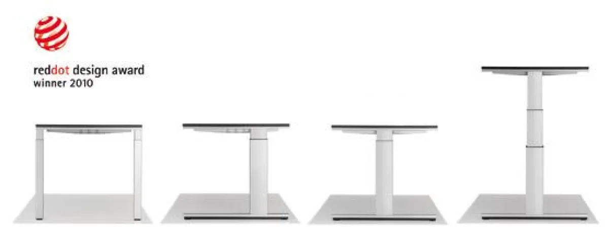 red dot-Gewinner 2010 und nominiert für den Deutschen Designpreis 2011: das Tischsystem Winea Pro