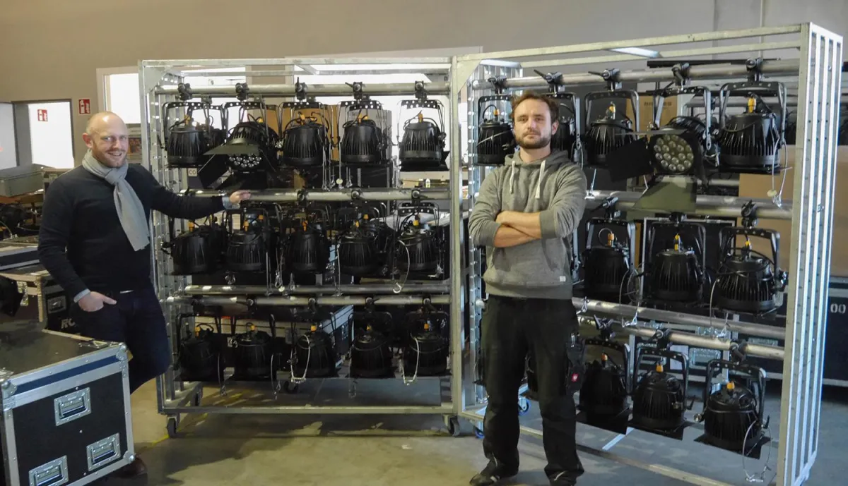 Stefan Zimmermann (r.) und Stefan Wende (l.) von CONRAD © CONRAD Licht & Rigging Support