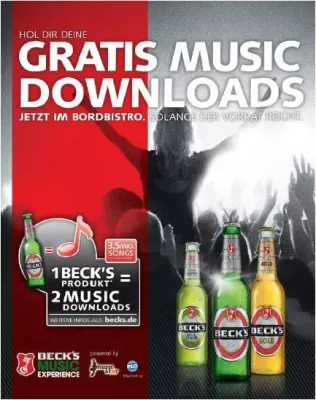 Bild: TLC Marketing und die Beck’s B2C Werbekampagne mit Musik-Download