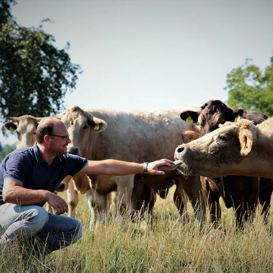 Biobauer Hehle hält derzeit 25 Rinder.