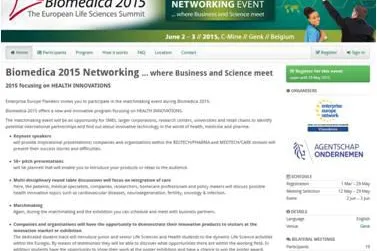Bild: Kooperationsbörse auf der Biomedica 2015