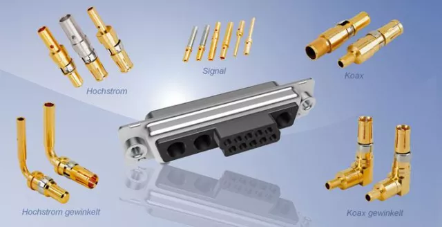 Vorteile von Combination D-SUB Steckverbindern mit Crimp Kontakten Bild: Vorteile von Combination D-SUB Steckverbindern mit Crimp Kontakten