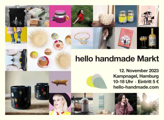 Schöne Dinge mit Hand, Herz und Kopf gefertigt: hello handmade Markt in Hamburg Bild: Schöne Dinge mit Hand, Herz und Kopf gefertigt: hello handmade Markt in Hamburg