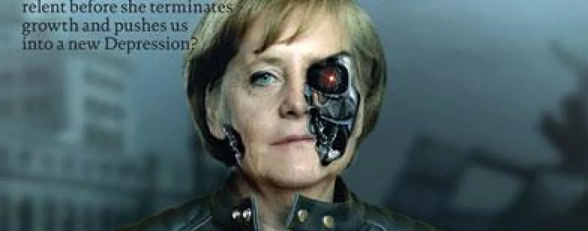 dpa - Angela Merkel als Terminator