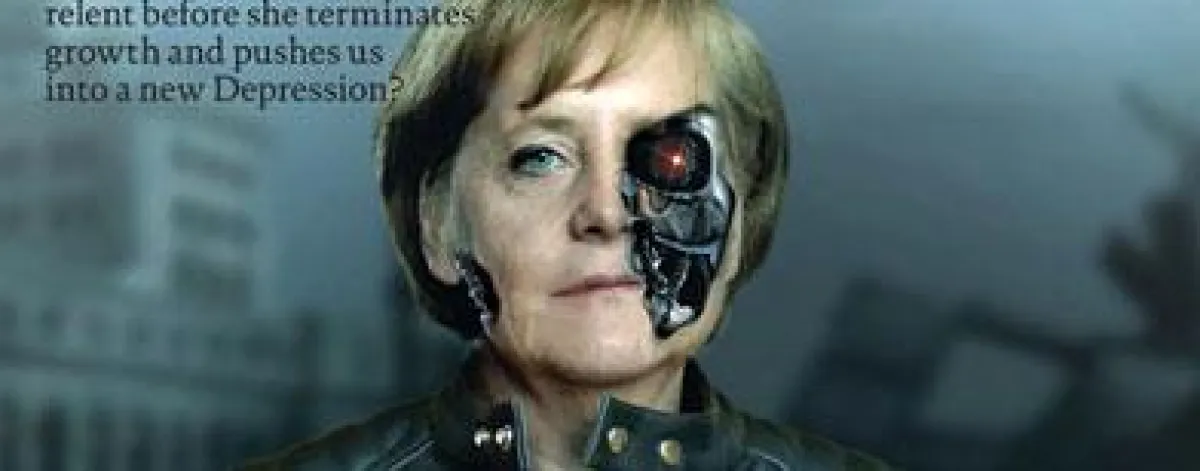 dpa - Angela Merkel als Terminator