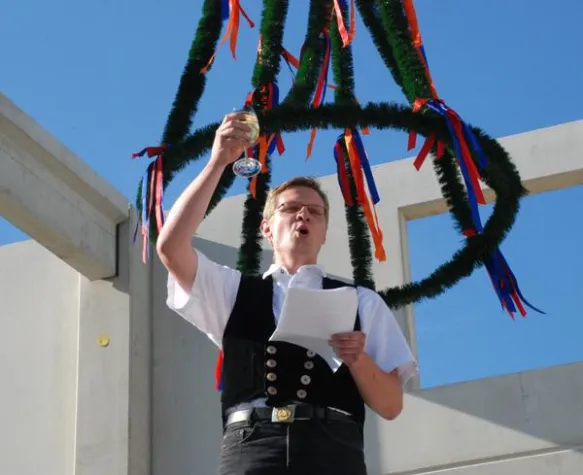 Bild: Richtfest für Unterföhringer Geothermie-Energiezentrale