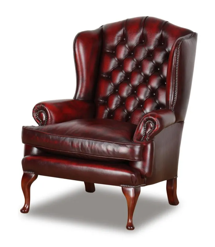 Englischer Chesterfield Ohrensessel