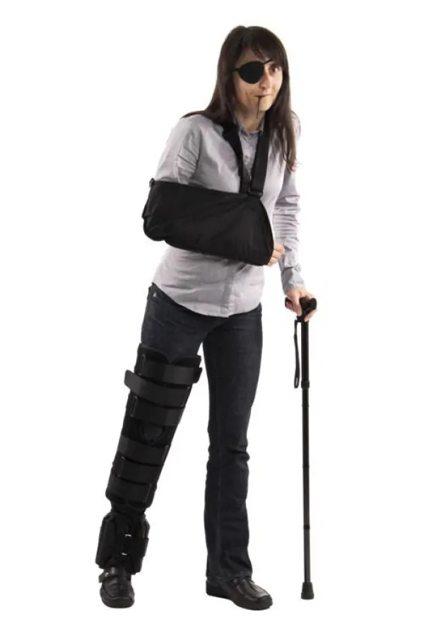 Der Hemiparese-Simulator macht die Folgen eines Schlaganfalls erlebbar.