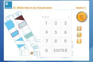 Bild: Webbasierte Datenvisualisierung und leitliniengerichtete Patientenplanung zur Medica 2007