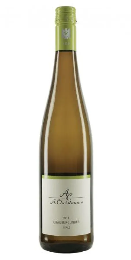 Der kristall-klare Weingut A.Christimann Pfalz Grauburgunder Bio des Jahres 2015