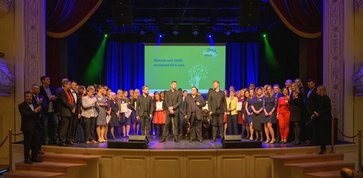 Preisverleihung des 7. Town & Country Stiftungspreises im Erfurter Kaisersaal. Quelle: C. Schmid