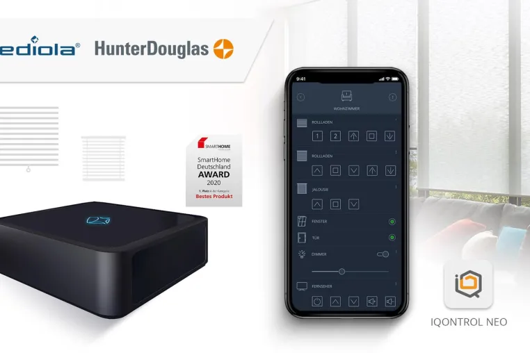 Bild: mediola® und Hunter Douglas kooperieren im Bereich Smart Home