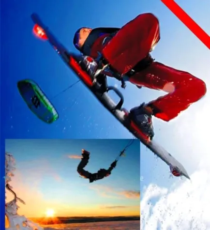 Bild: Kiten, Kitesurfen & Snowkiten, der Sommer- und Wintersport mit Zunkunft