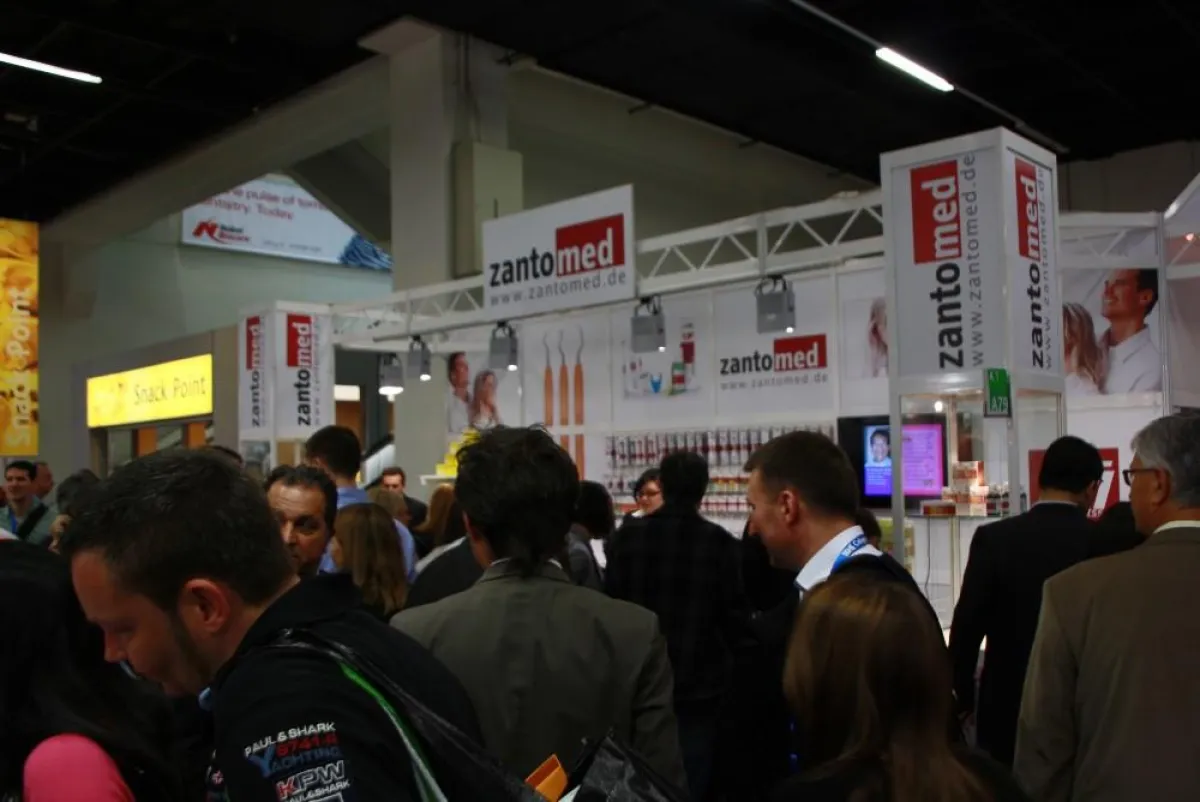 Der Zantomed Stand in Halle 4.1 war stets gut besucht