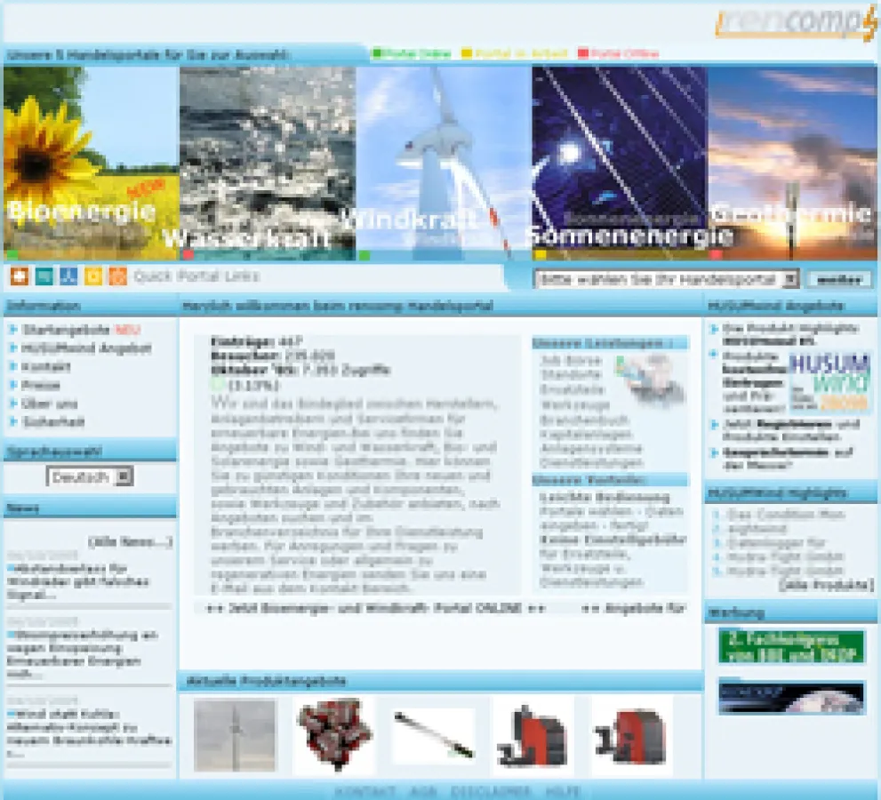 rencomp.net - Die Handelsplattform für regenerative Energie