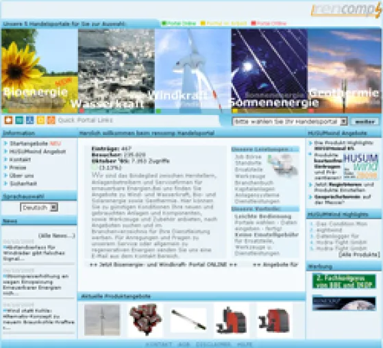 Bild: Internet JOB BÖRSE für regenerative Energie