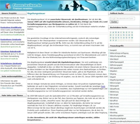 Happy Birthday Finanz-Lexikon Bild: Happy Birthday Finanz-Lexikon