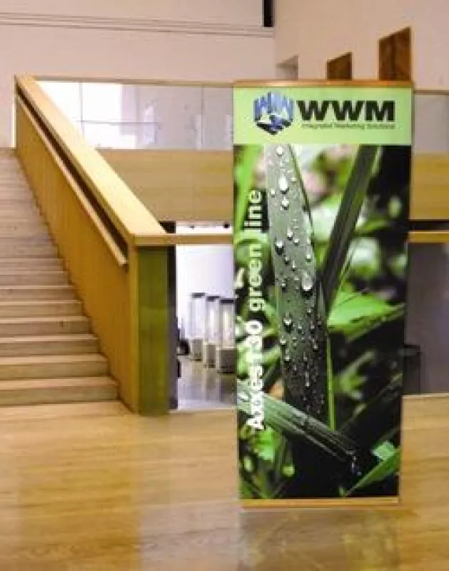 Ökologisches Bannersystem aus Bambus