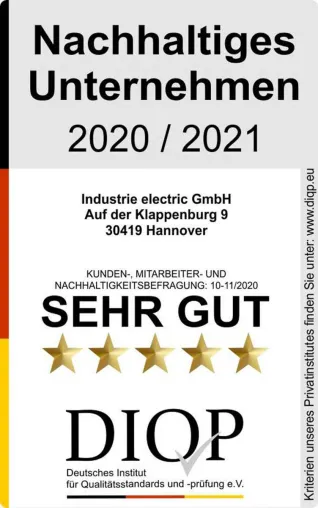 Bild: Nachhaltigkeitssiegel an nachhaltiges Unternehmen aus Hannover verliehen