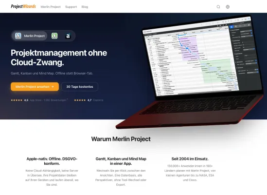 Bild: ProjectWizards relauncht Website mit neuem Design und schnellerer Technik